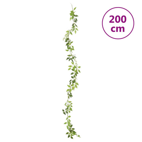 Christmas Flower Garlands 6 Pcs 200 Cm