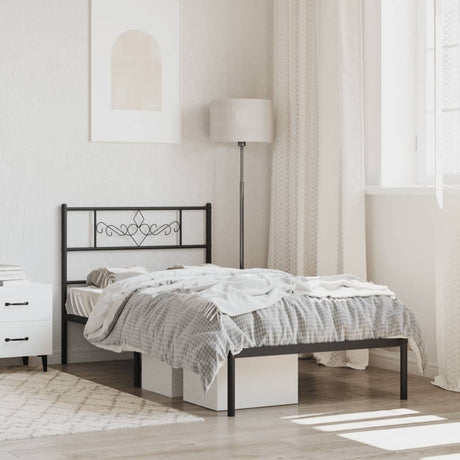 Metal Bed Frame Without Mattress 183X213Cm