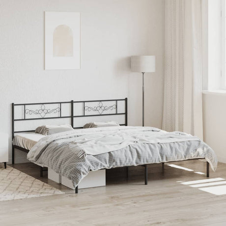 Metal Bed Frame Without Mattress 183X213Cm