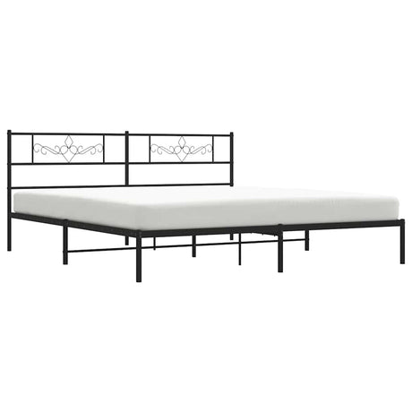 Metal Bed Frame Without Mattress 183X213Cm