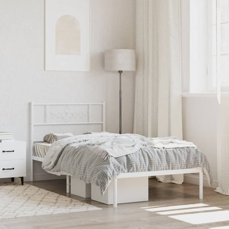 Metal Bed Frame Without Mattress 183X213Cm