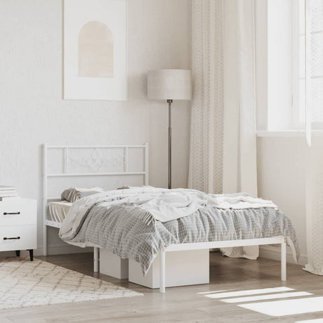 Metal Bed Frame Without Mattress 183X213Cm