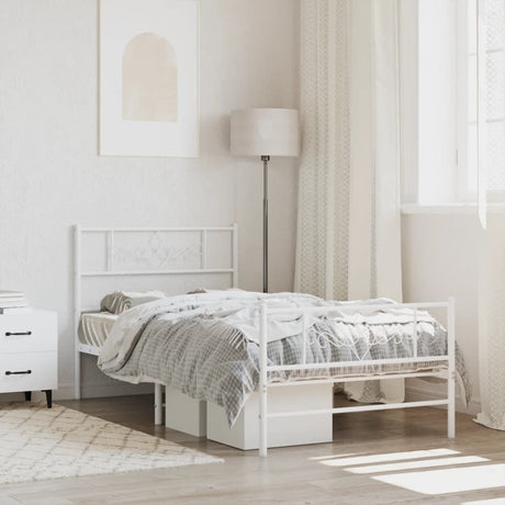 Metal Bed Frame Without Mattress 183X213Cm
