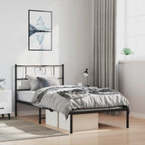 Metal Bed Frame Without Mattress With Footboard 90X190Cm