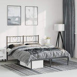 Metal Bed Frame Without Mattress With Footboard 90X190Cm