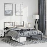 Metal Bed Frame Without Mattress With Footboard 90X190Cm