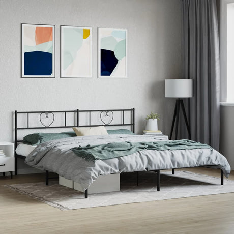 Metal Bed Frame Without Mattress With Footboard 90X190Cm
