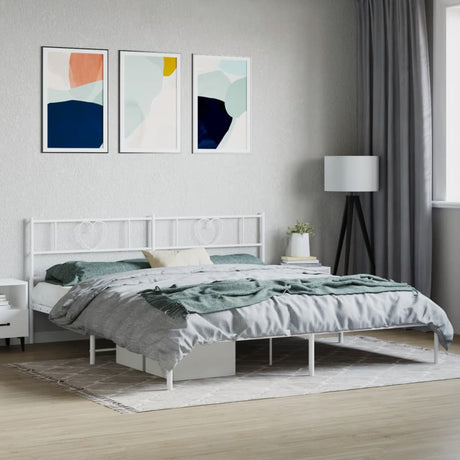 Metal Bed Frame Without Mattress With Footboard 90X190Cm