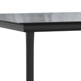 3 Piece Garden Dining Set Black Steel And Textilene