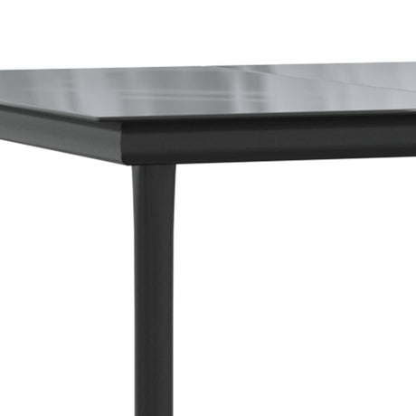 3 Piece Garden Dining Set Black Steel And Textilene