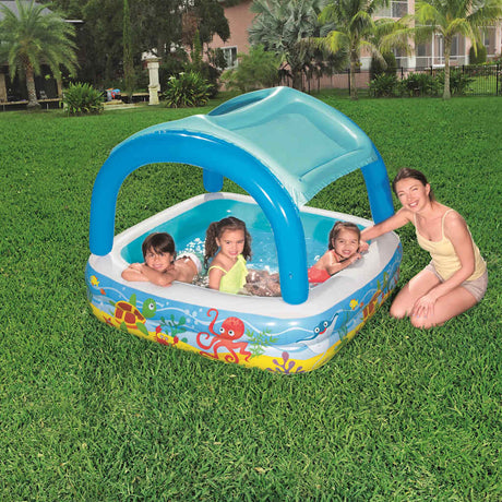 Bestway Canopy Play Pool Blue 140X140X114 Cm 52192