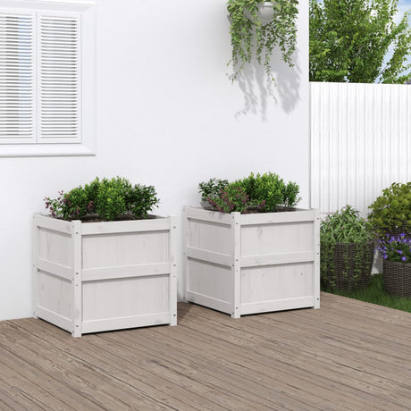 Garden Planter 60X60X60 Cm Impregnated Wood Pine