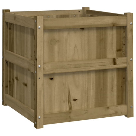 Garden Planter 60X60X60 Cm Impregnated Wood Pine