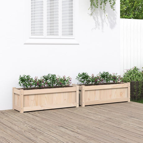 Garden Planter 90X31X31 Cm Impregnated Wood Pine