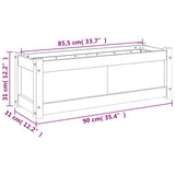 Garden Planter 90X31X31 Cm Impregnated Wood Pine