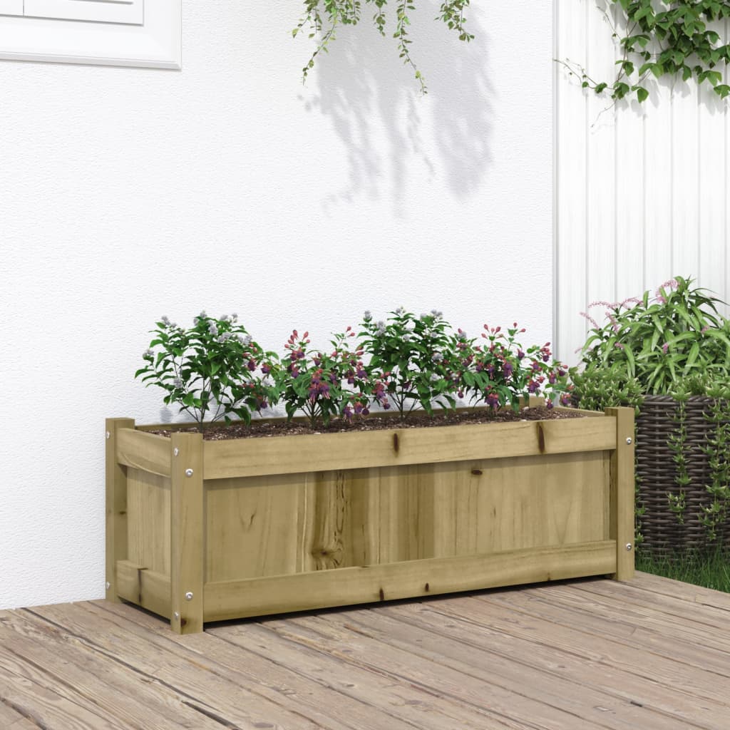 Garden Planter 90X31X31 Cm Impregnated Wood Pine