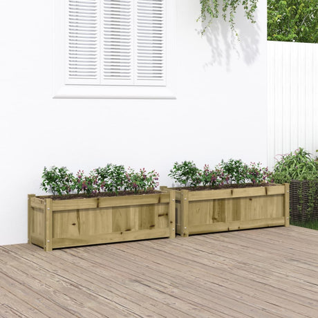 Garden Planter 90X31X31 Cm Impregnated Wood Pine