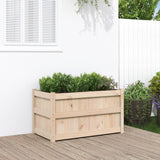 Garden Planters 2 Pcs Solid Wood Pine