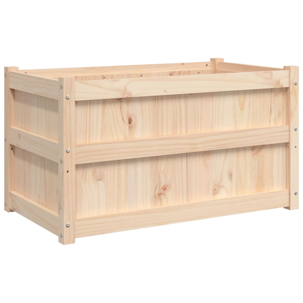 Garden Planters 2 Pcs Solid Wood Pine