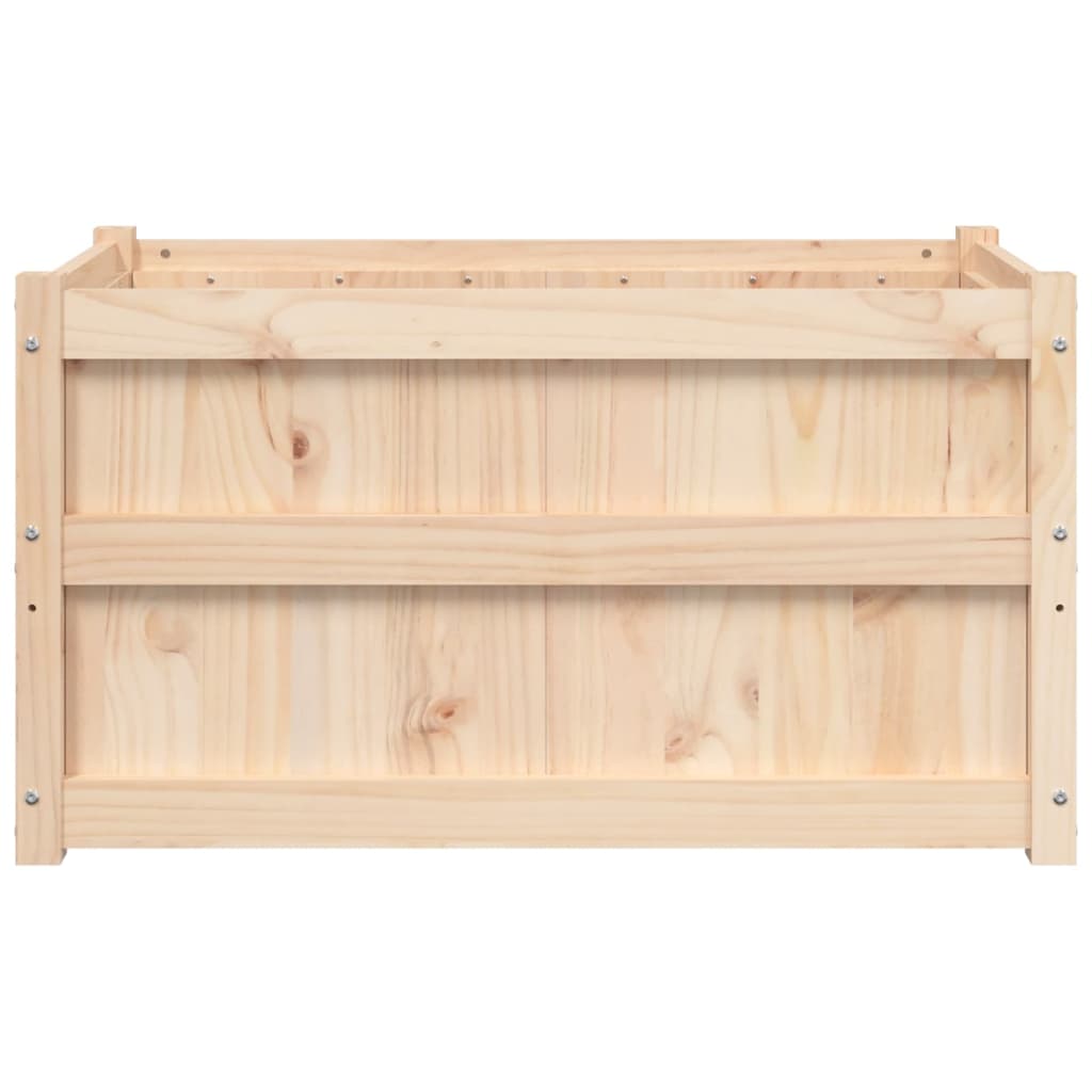 Garden Planters 2 Pcs Solid Wood Pine