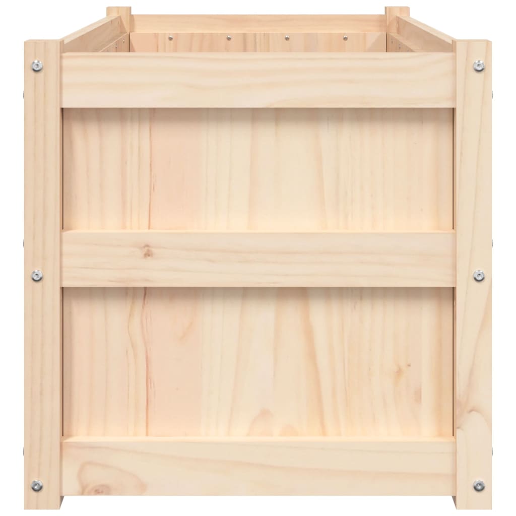 Garden Planters 2 Pcs Solid Wood Pine