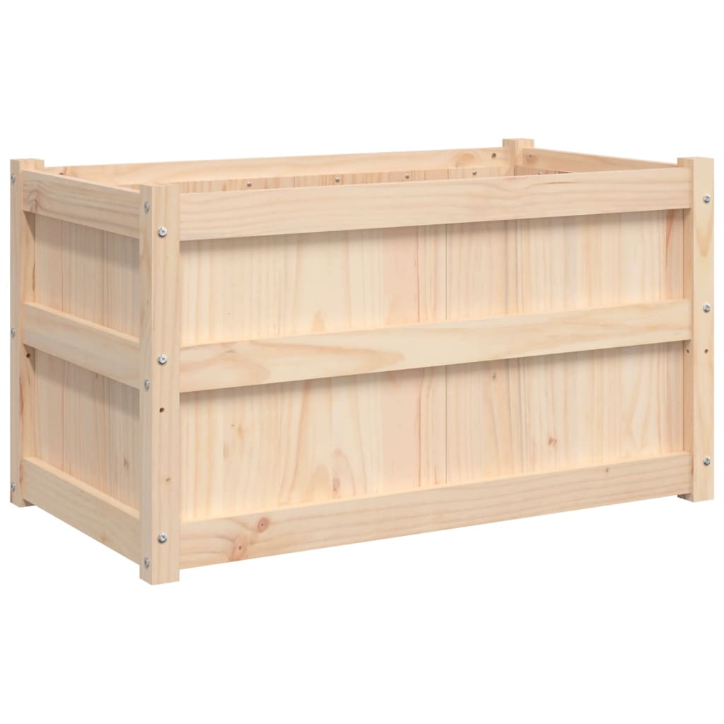Garden Planters 2 Pcs Solid Wood Pine