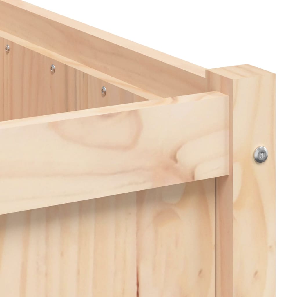 Garden Planters 2 Pcs Solid Wood Pine