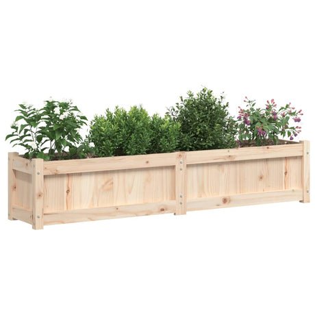 Garden Planter 150X31X31 Cm Solid Wood Pine