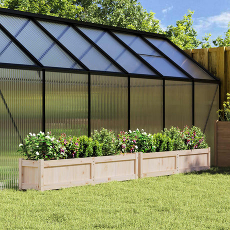 Garden Planter 150X31X31 Cm Solid Wood Pine