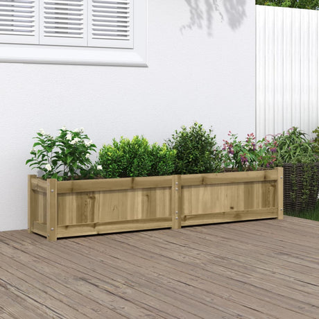 Garden Planter 150X31X31 Cm Solid Wood Pine