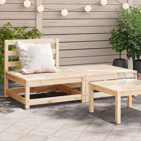 Garden Sofas Corner 2 Pcs 70X70X67 Cm Solid Wood Douglas