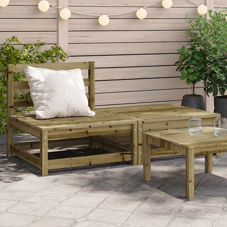 Garden Sofas Corner 2 Pcs 70X70X67 Cm Solid Wood Douglas