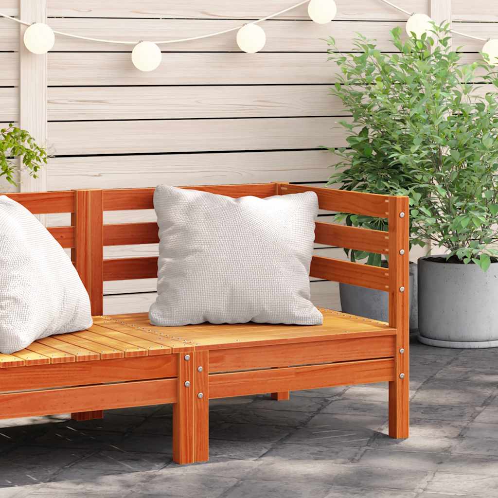Garden Footstool Solid Pinewood