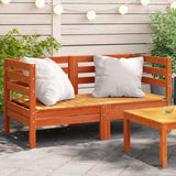 Garden Footstool Solid Pinewood
