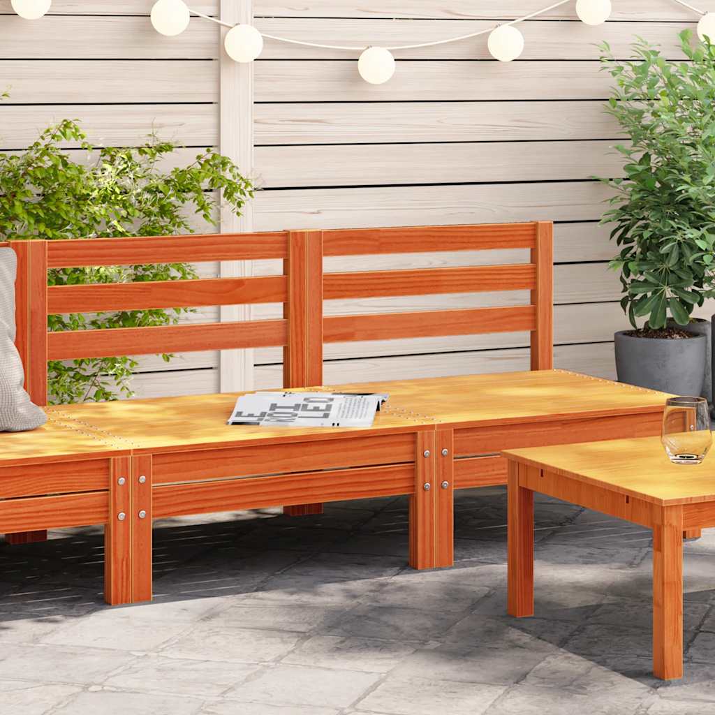 Garden Footstool Solid Pinewood