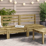 Garden Footstool Solid Pinewood