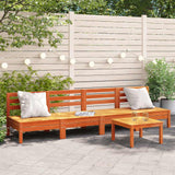 Garden Footstool Solid Pinewood