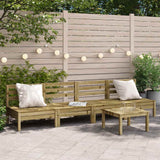 Garden Footstool Solid Pinewood