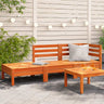 Garden Footstool Solid Pinewood