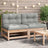Garden S Armless With Cushions 2 Pcs Impregnated Wood Pine