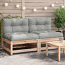 Garden S Armless With Cushions 2 Pcs Impregnated Wood Pine
