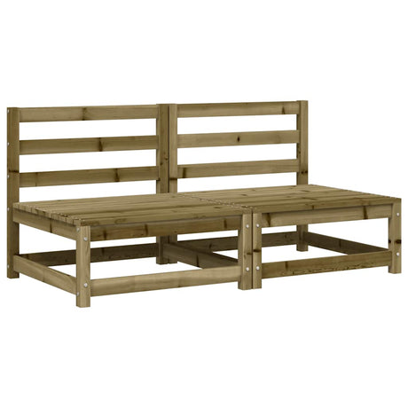 Garden S Armless With Cushions 2 Pcs Impregnated Wood Pine