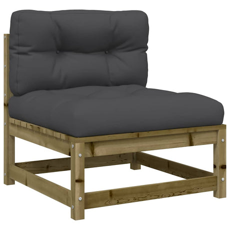 Garden S Armless With Cushions 2 Pcs Impregnated Wood Pine
