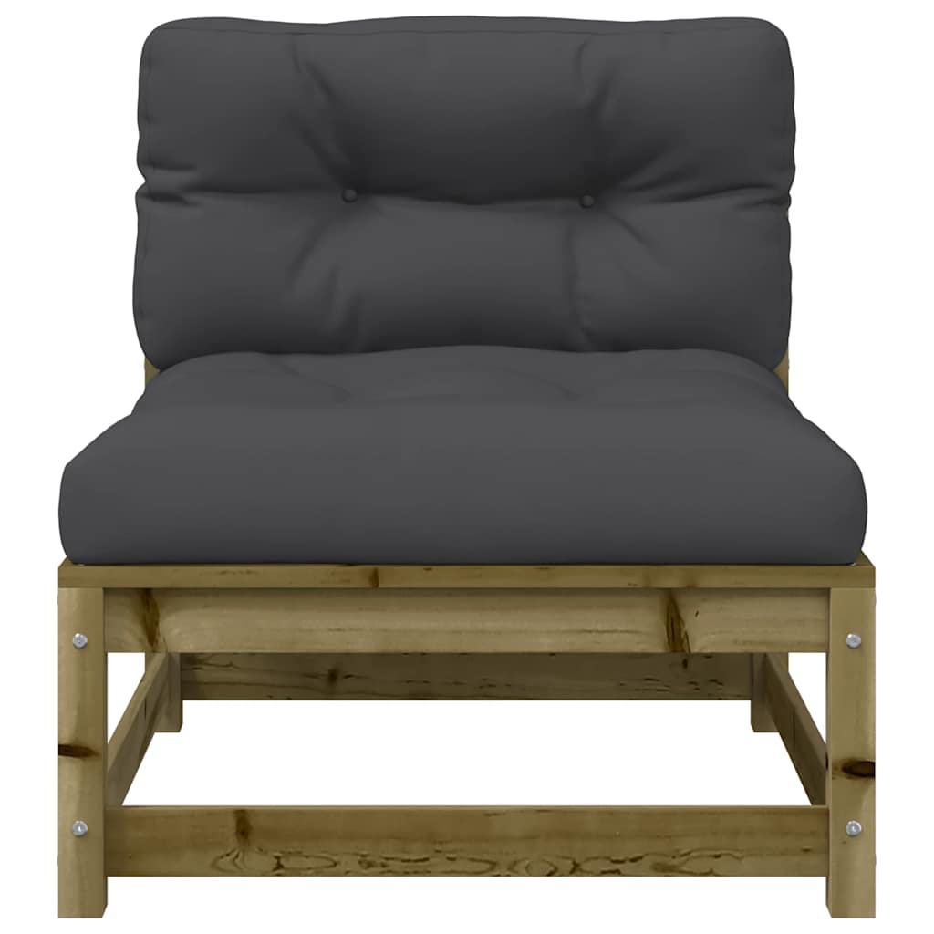 Garden S Armless With Cushions 2 Pcs Impregnated Wood Pine