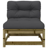 Garden S Armless With Cushions 2 Pcs Impregnated Wood Pine
