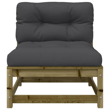 Garden S Armless With Cushions 2 Pcs Impregnated Wood Pine