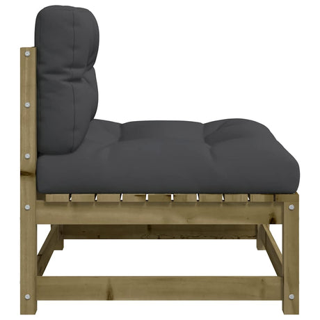 Garden S Armless With Cushions 2 Pcs Impregnated Wood Pine
