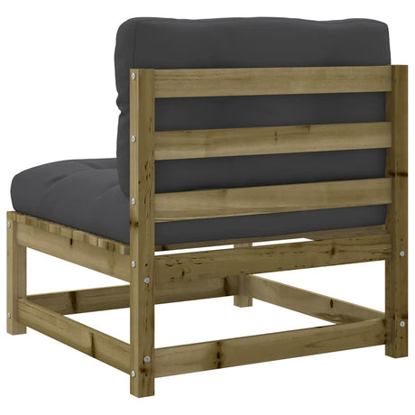 Garden S Armless With Cushions 2 Pcs Impregnated Wood Pine