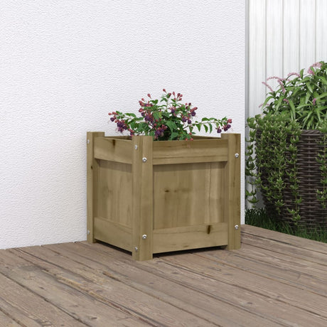 Garden Planters 2 Pcs Impregnated Wood Pine