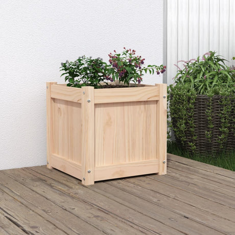 Garden Planters 2 Pcs Solid Wood Pine